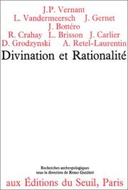 Cover of: Divination et rationalité
