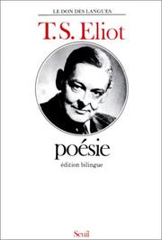 Cover of: Poésie by T. S. Eliot