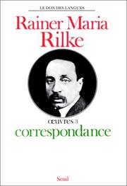 Cover of: Oeuvres by Rainer Maria Rilke, Paul de Man, Jaccottet, Philippe.