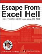 Cover of: Escape From Excel Hell: Fixing Problems in Excel 2003, 2002 and 2000 (Mr. Spreadsheet's Bookshelf)