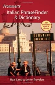 Cover of: Frommer's Italian PhraseFinder & Dictionary (Frommer's Phrase Books)