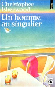 Cover of: Un homme au singulier