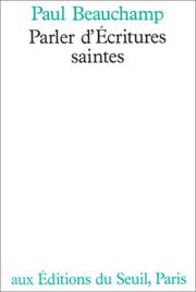 Cover of: Parler d'Ecritures saintes