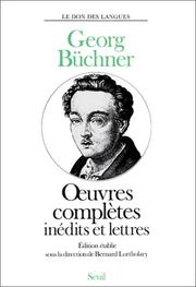 Cover of: Oeuvres complètes, inédits et lettres