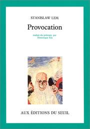 Cover of: Provocation by Stanisław Lem