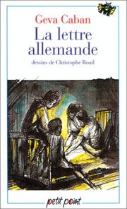 Cover of: La Lettre Allemande