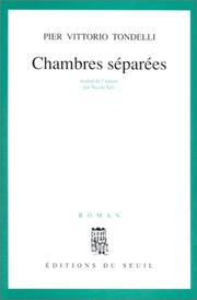 Cover of: Chambres séparées