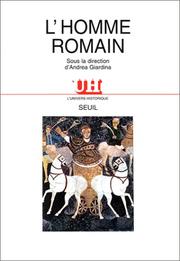 Cover of: L'Homme romain by Jean Andreau, Andrea Giardina