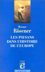 Cover of: Les paysans dans l'histoire de l'Europe