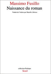 Cover of: Naissance du roman