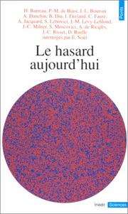 Cover of: Le Hasard aujourd'hui by Hervé Barreau, Emile Noël