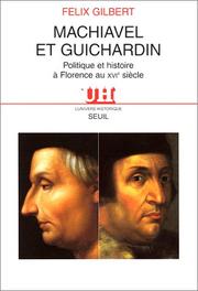 Cover of: Machiavel et Guichardin