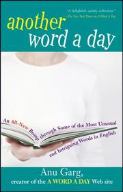 Cover of: Another Word A Day | Anu Garg