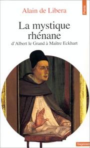 Cover of: La mystique rhénane by Alain de Libera