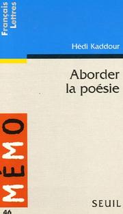 Cover of: Aborder la poésie