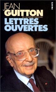 Cover of: Lettres ouvertes
