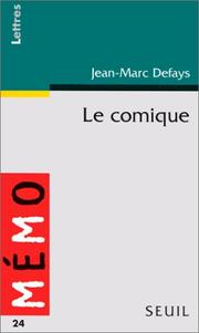 Cover of: Le comique