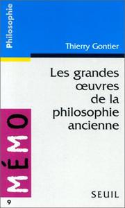 Cover of: Les grandes oeuvres de la philosophie ancienne