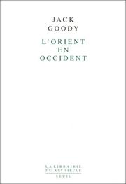 Cover of: L'Orient en Occident