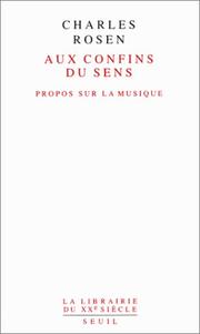 Cover of: Aux confins du sens