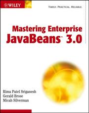 Cover of: Mastering Enterprise JavaBeans 3.0 by Rima Patel Sriganesh, Gerald Brose, Micah Silverman