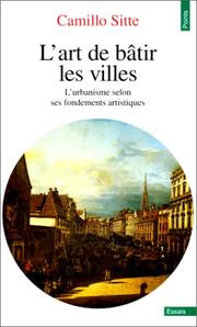 Cover of: L'art de bâtir les villes