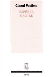 Cover of: Espérer croire