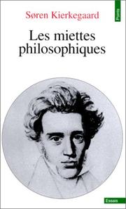 Cover of: Les miettes philosophiques