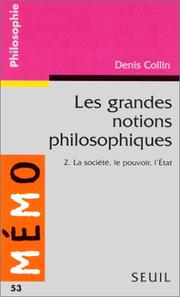 Cover of: Les grandes notions philosophiques