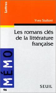 Cover of: Les romans clés de la littérature française