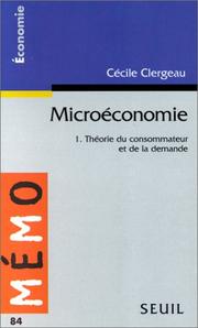 Cover of: Microéconomie by Cécile Clergeau