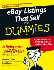 Cover of: eBay Listings That Sell For Dummies (For Dummies (Computer/Tech))