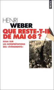 Cover of: Que reste-t-il de Mai 68?