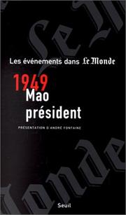 Cover of: 1949 : Mao président