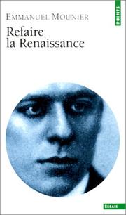 Cover of: Refaire la Renaissance