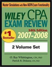 Cover of: Wiley CPA Examination Review 2007-2008, Set (Wiley Cpa Examination Review) by Patrick R. Delaney, O. Ray Whittington