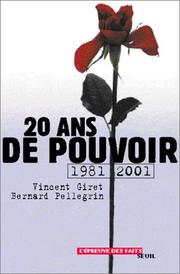 Cover of: Vingt ANS de Pouvoir, 1981-2001