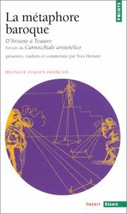 Cover of: La Métaphore baroque, d'Aristote à Tesauro