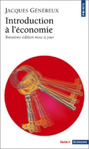 Cover of: Introduction à l'économie