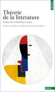 Cover of: Théorie de la littérature by 