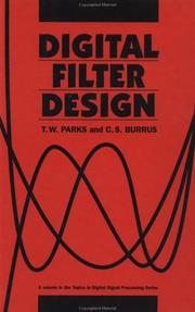 Cover of: Digital filter design