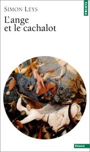 Cover of: L'Ange et le Cachalot by Simon Leys