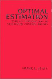 Cover of: Optimal estimation