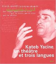 Cover of: Un théâtre en trois langues