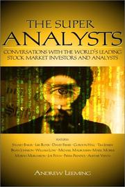 Cover of: The Super Analysts by Andrew Leeming, Andrew Leeming