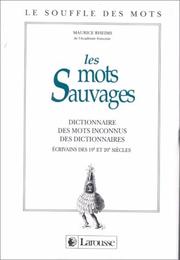 Cover of: Les mots sauvages