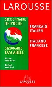 Cover of: Dictionnaire De Poche Francais-Italien/Italien-Francais by Claude Margueron, C. Margueron, G. Folena, C. Margueron, G. Folena