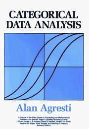 Cover of: Categorical data analysis by Alan Agresti