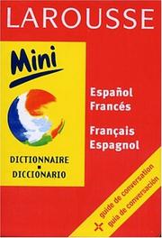 Cover of: Mini Dictionnaire : Espagnol/français, français/espagnol