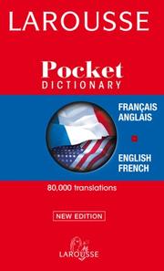 Cover of: Larousse Pocket French-English/English-French Dictionary by Larousse
